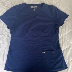 Grey’s Anatomy women’s Blue medium scrub top